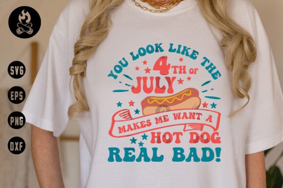 4th of July, Want a Hot Dog Real Bad SVG
