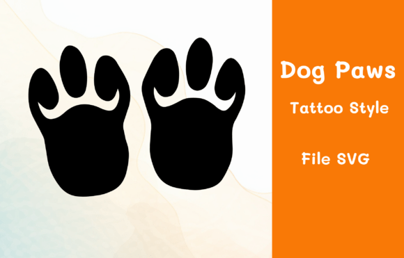 Dog Paws Nurturing Tattoo Style