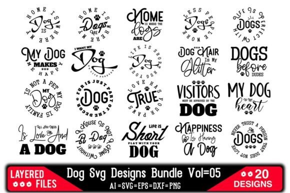 Dog SVG Designs Bundle Vol.05